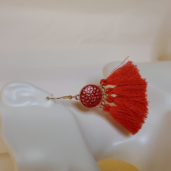 Vintage Style Tassel Earrings - Picture 2 of 5